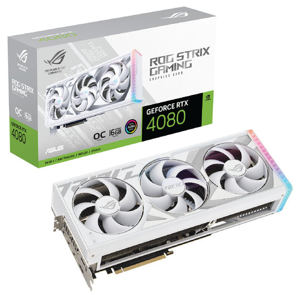 ASUS ROG STRIX GeForce RTX 4080 White OC 16GB GDDR6X ROG-STRIX-RTX4080-O16G-WHITE (DI-E4080W1)