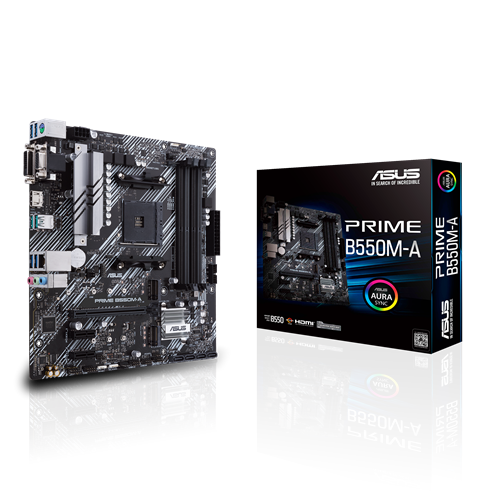 ASUS PRIME B550M-A DDR4,AM4 Socket mATX Motherboard