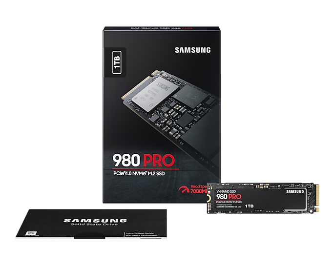 Samsung 1TB 980 PRO MZ-V8P1T0BW M.2 2280 PCIe Gen4 x4 SSD