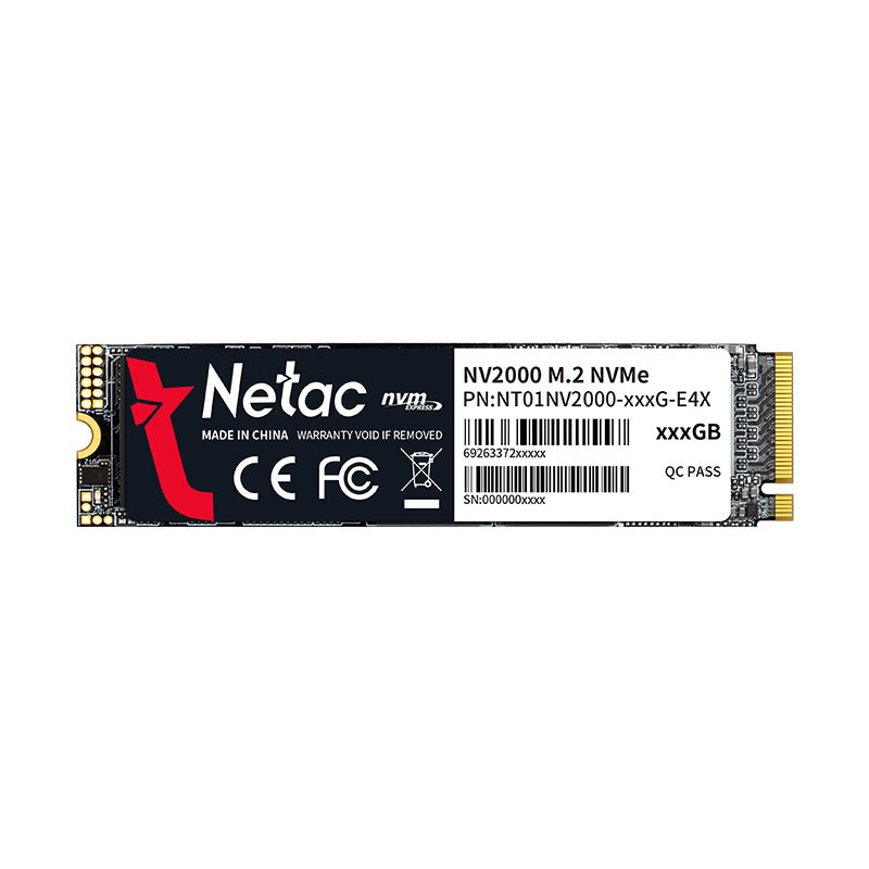 Netac 1TB NV2000 M.2 2280 PCle Gen3 x4 NVMe SSD NT01NV2000-1T0-E4X