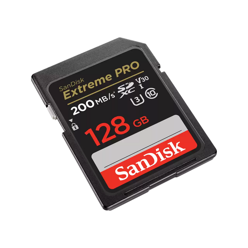 SanDisk 128GB Extreme Pro SDXC (V30, 4K/UHD, UHS-I/U3, 200R/90W MB/s) SDSDXXD-128G-GN4IN 772-4538