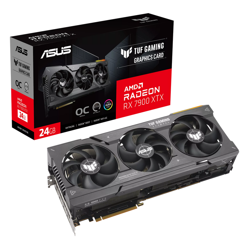 ASUS TUF GAMING AMD Radeon RX 7900 XTX OC 24GB GDDR6 TUF-RX7900XTX-O24G-GAMING (DI-A790XX1)