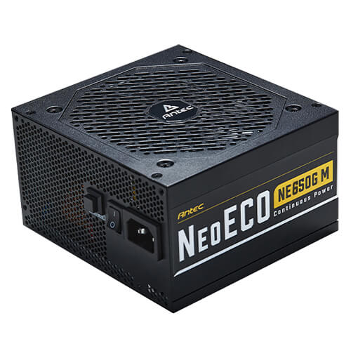 ANTEC 650W NeoECO GOLD 80Plus Gold Full Modular Power Supply (NE650G-M-GB)