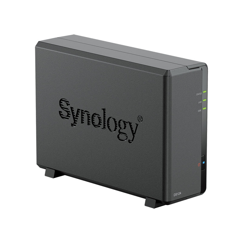 Synology DiskStation DS124 1-Bay NAS (Realtek RTD1619B Quad Core CPU, 1GB DDR4 Ram)