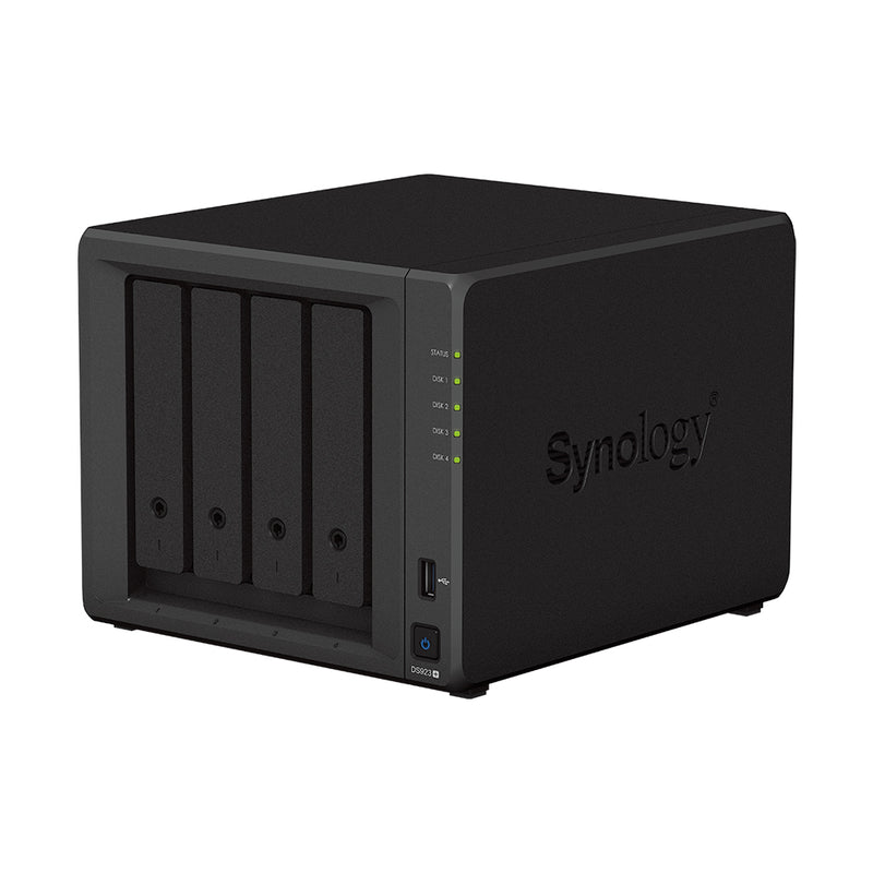 Synology DiskStation DS923+ 4-Bay NAS (AMD Ryzen R1600 Dual Core CPU, 4GB DDR4 Ram)