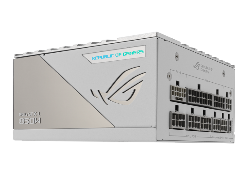 ASUS 850W ROG-LOKI-850P-SFX-L-GAMING WHITE 白色 SFX-L PCIE 5.0 ATX 3.0 80Plus Platinum Full Modular Power Supply (PS-ARLO85W)