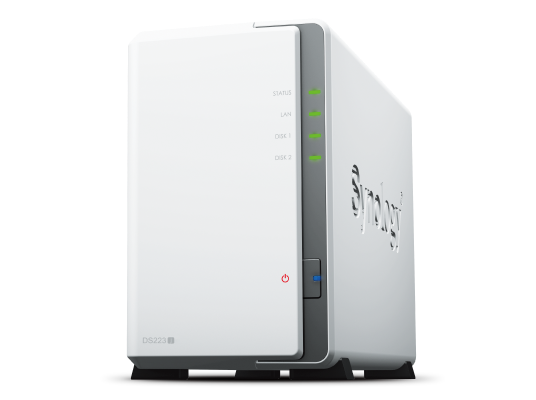 Synology DiskStation DS223j 2-Bay NAS (Realtek RTD1619B quad-core CPU,