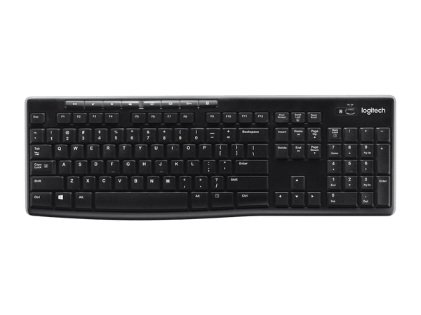Logitech K270 Wireless Keyboard USB 無線鍵盤 (黑色)