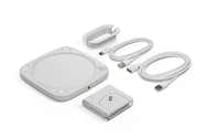Support De Bureau Pour Key Light Neo (Elgato) - Base Lestée, Réglable Hauteur/Inclinaison - Support Casque Intégré - Blanc - 2
