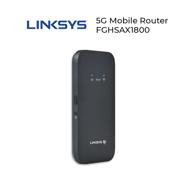 Linksys FGHSAX1800 5G Mobile Hotspot, LTE 5G, AX1800 (1 year)