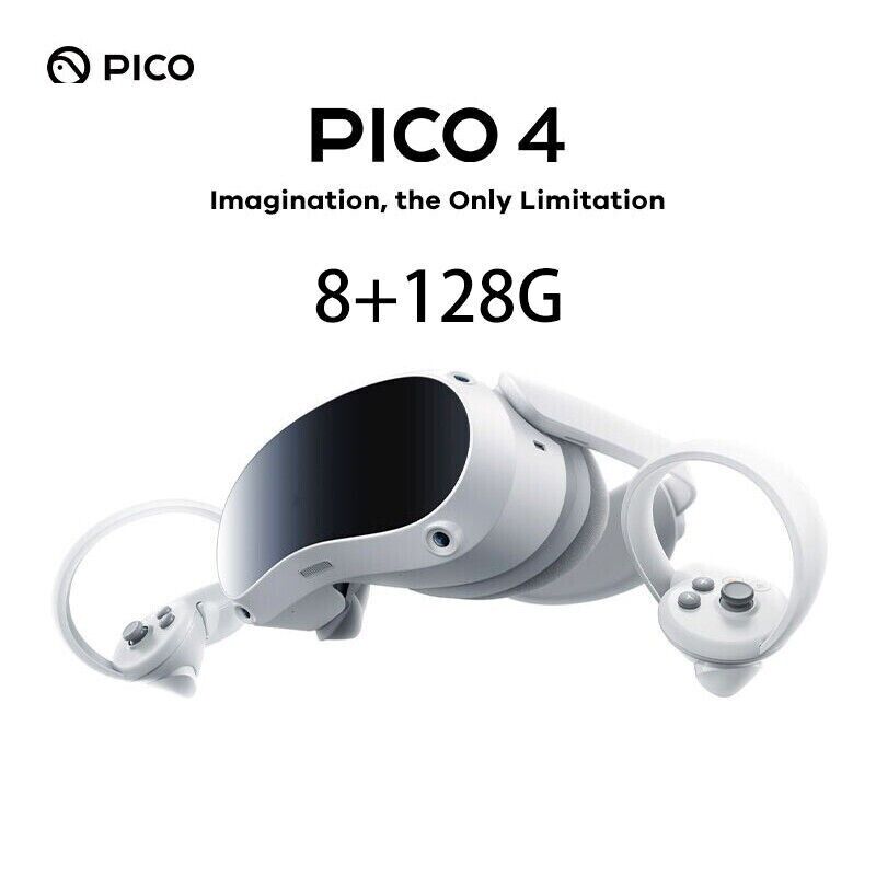 PICO 4 一體式VR頭戴式裝置128GB 國際版支援Virtual Desktop (1 Year)