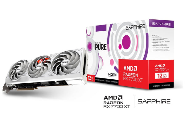 SAPPhIRE PURE AMD Radeon RX 7700 XT GAMING OC 12GB GDDR6 RX7700XT-PURE-12GD6OC