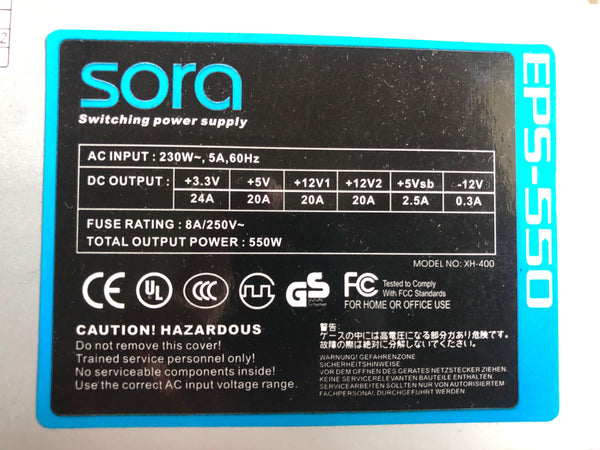 Sora 550W Power Supply (PS-SORA550)