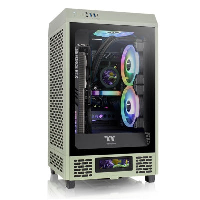 Thermaltake The Tower 200 Matcha Green 茶色 Tempered Glass ITX Case CA-1X9-00SEWN-00