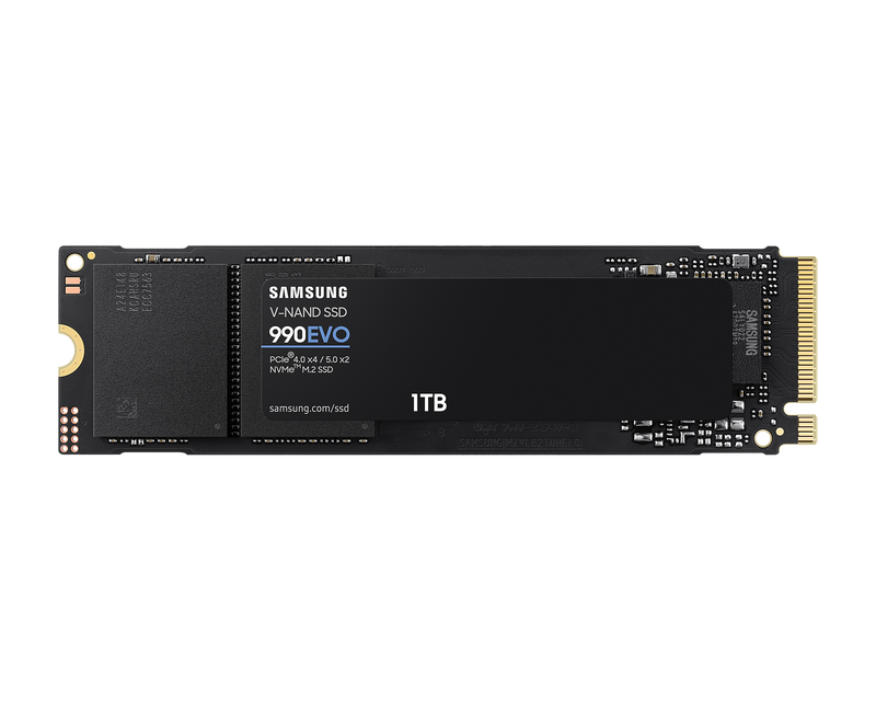 Samsung 1TB 990 EVO MZ-V9E1T0BW M.2 2280 PCIe 4.0 x4 / 5.0 x2 NVMe 2.0 SSD