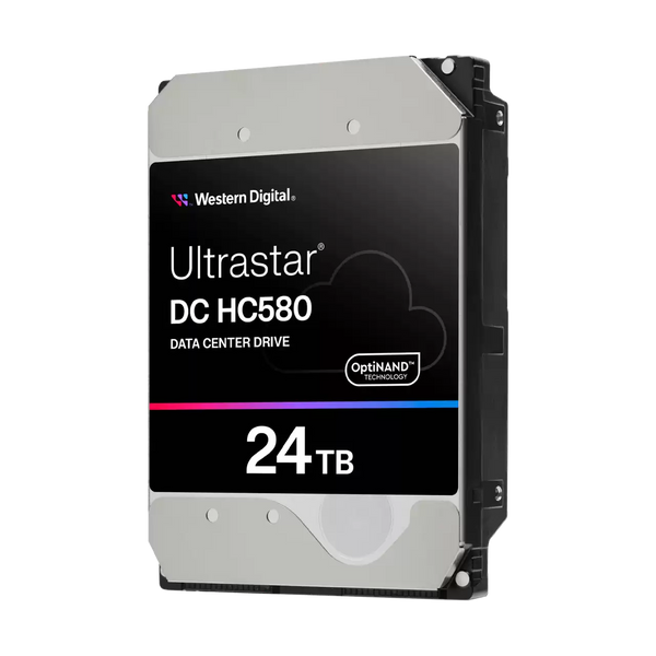 WD 24TB Ultrastar DC HC580 WUH722424ALE6L4 / 0F62796 Data Center Drive 3.5" SATA 7200rpm 512MB Cache HDD