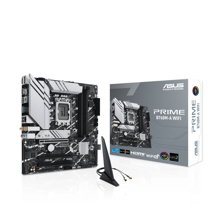 ASUS PRIME B760M-A WIFI DDR5,LGA 1700 mATX Motherboard