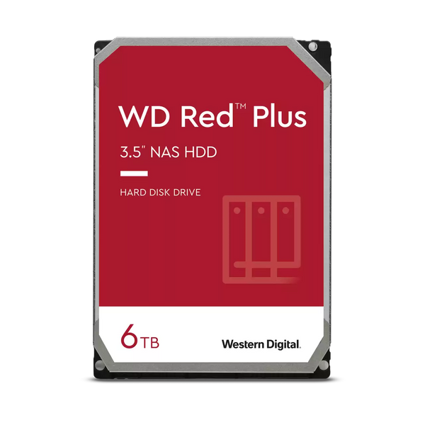 WD 6TB Red Plus WD60EFPX NAS 3.5" SATA 5400rpm 256MB Cache HDD