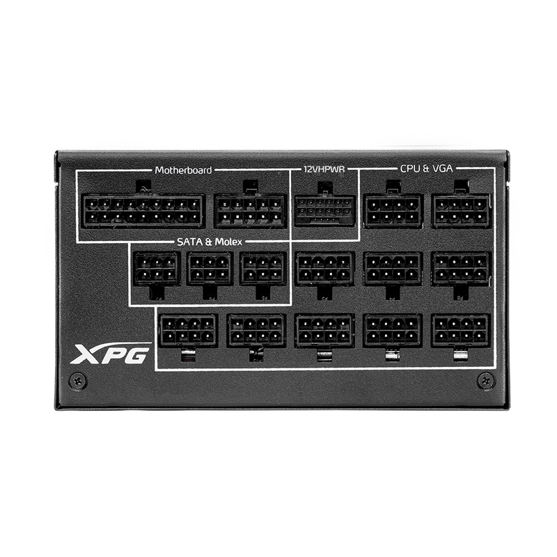 ADATA 1300W XPG CYBERCORE II 1300 TITANIUM PCIe 5.0 ATX 3.0 80Plus Platinum Full Modular Power Supply (CYBERCOREII1300P-BKCGB)