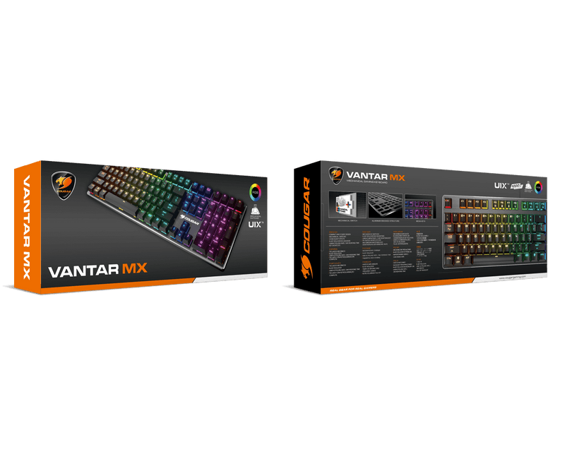 Cougar Vantar MX Mechanical Gaming Keyboard (Red Switch) (pink) RGB mechanical keyboard (red switch) 