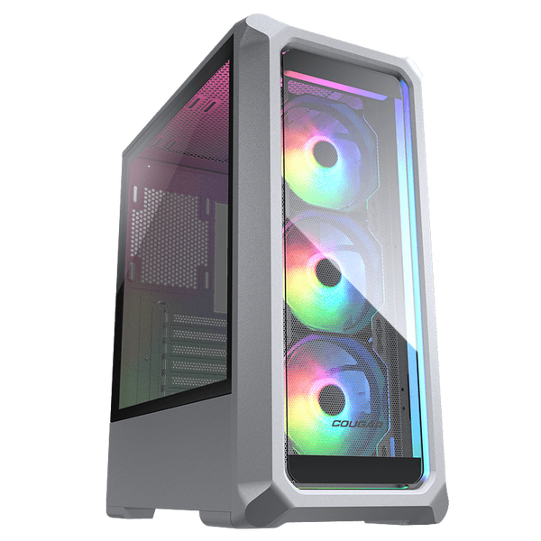 Cougar Archon 2 水晶強化玻璃 ARGB 白色中塔機箱 (包三把ARGB 扇)