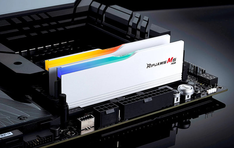 G.SKILL 64GB Kit (2x32GB) Ripjaws M5 RGB White 白色 F5-6000J3040G32GX2-RM5RW DDR5 6000MHz CL30 Memory