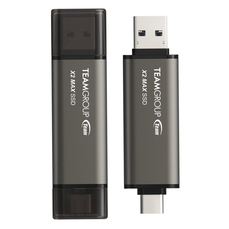 TEAMGROUP 1TB X2 MAX Dual USB-C/USB-A 3.2 Gen 2 手指型外置攜帶式 Portable SSD TX2MAX31TBT01 (HD-X2MAX1T)