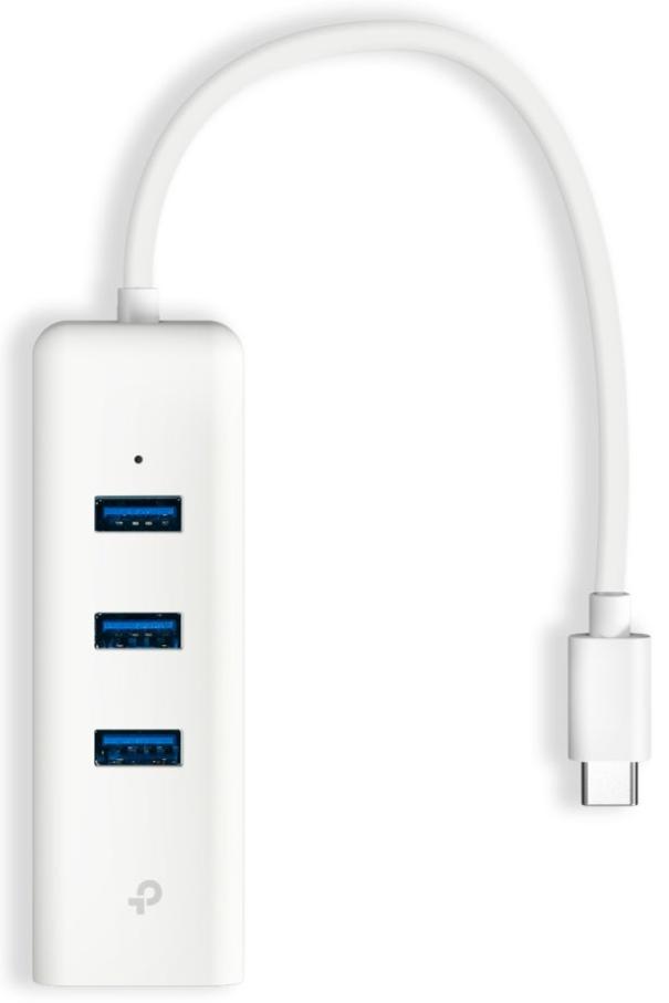 TP-Link UE330C USB Type-C 2-In-1 3 Ports Hub &amp; Gigabit Ethernet Adapter 