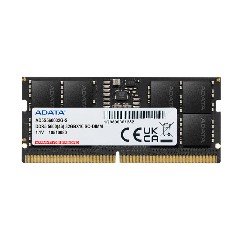 ADATA DDR5 SODIMM Premier 16GB DDR5 5600MHz AD5S560016G-S Memory (RM-A ADATA DDR5 SODIMM Premier 16GB DDR5 5600MHz AD5S560016G-S Memory (RM-A