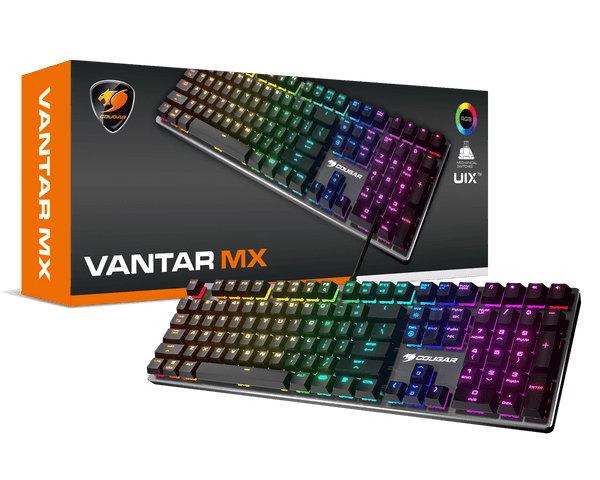 Cougar Vantar MX Mechanical Gaming Keyboard (Red Switch) (pink) RGB mechanical keyboard (red switch) 