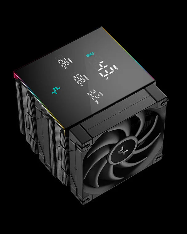 DeepCool AK620 DIGITAL PRO Black 黑色 Performance Air Cooler, Real-Time CPU Status Screen (TH-DAK62DP)