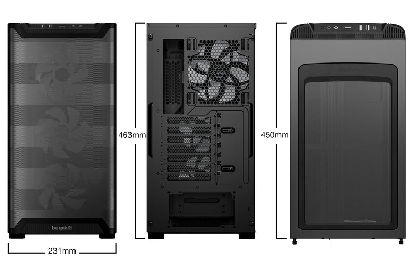 BE QUIET! BGW78 PURE BASE 501 LX Black 黑色 ATX Case CA-B501LXB