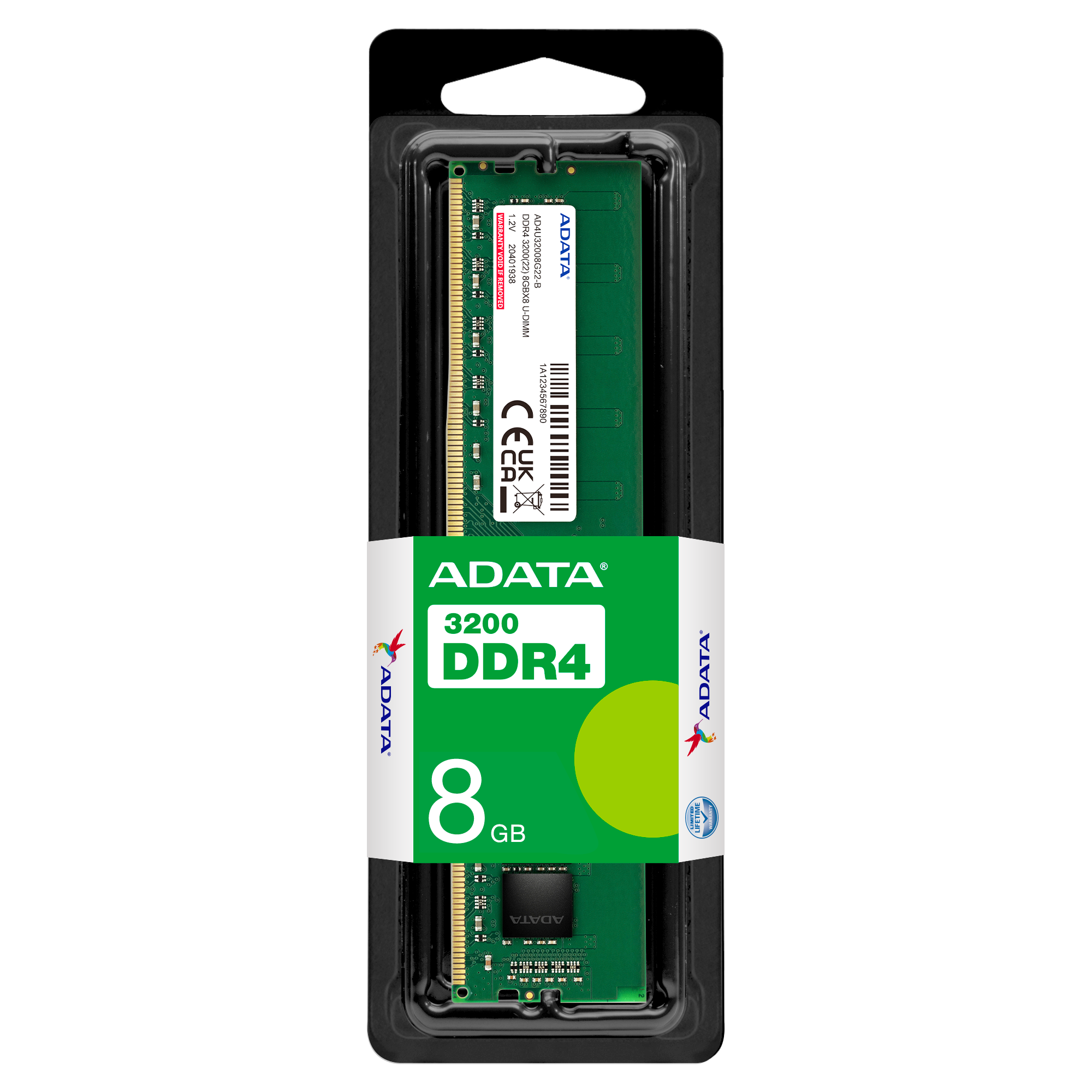 ADATA 8GB Premier AD4U32008G22-SGN DDR4 3200MHz Memory (RM-AD4F08S)