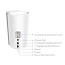 TP-Link Deco X80-5G AX6000 Dual Band 2.5G WAN/LAN Whole Home CPE Mesh WiFi 6 System