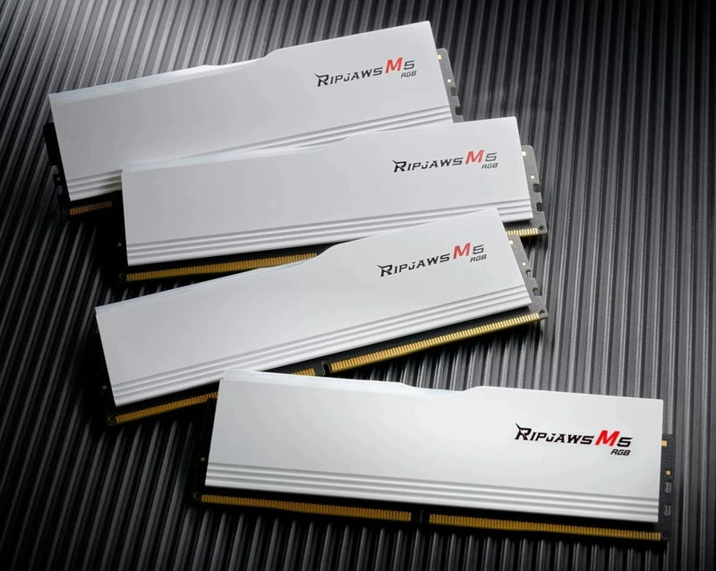 G.SKILL 64GB Kit (2x32GB) Ripjaws M5 RGB White 白色 F5-6000J3040G32GX2-RM5RW DDR5 6000MHz CL30 Memory