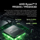 GMKtec NEO-X1 (32G+1T SYSTEM) Mini PC (AMD Ryzen 9 9955HX / 32GB DDR5 SO-DIMM / RTX 5060 Ti 8GB / 1TB SSD / Windows 11 Pro) CS-GNEOX1
