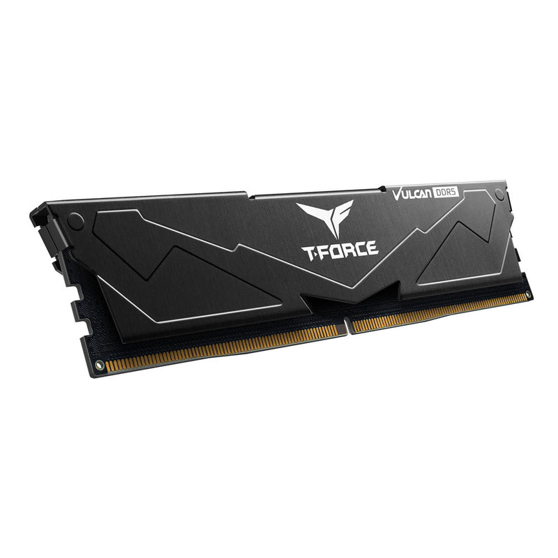 TEAMGROUP 64GB Kit (2x32GB) Vulcan D5 Black 黑色 DDR5 6000MHz Memory FLBD564G6000HC38JDC01 (RM-VU5B64B)