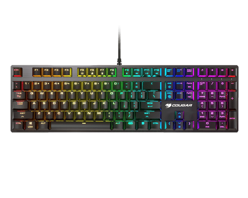 Cougar Vantar MX Mechanical Gaming Keyboard (Red Switch) (pink) RGB mechanical keyboard (red switch) 