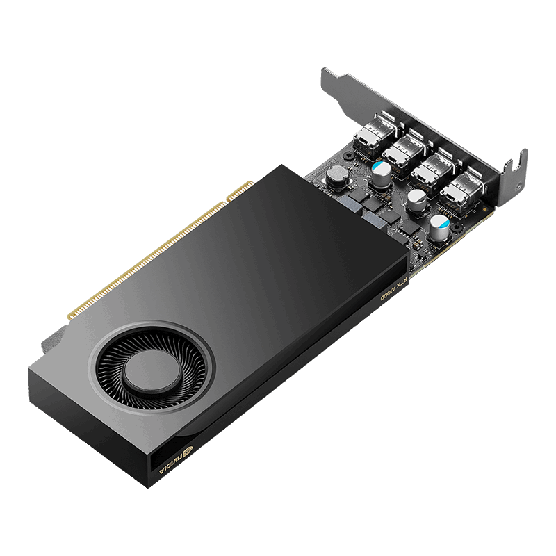 グラフィックボード RTX A1000 Dell NVIDIA® RTX™ A1000, 8 GB GDDR6, half height, PCIe 4.0x8