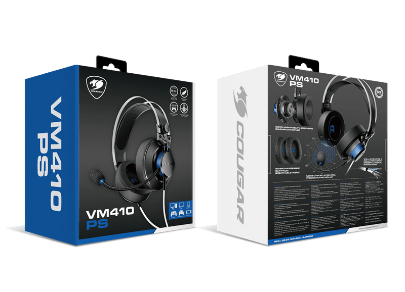Cougar VM410 PS full-cover gaming headset microphone 