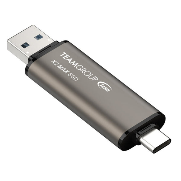 TEAMGROUP 2TB X2 MAX Dual USB-C/USB-A 3.2 Gen 2 手指型外置攜帶式 Portable SSD TX2MAX32TBT01 (HD-X2MAX2T)