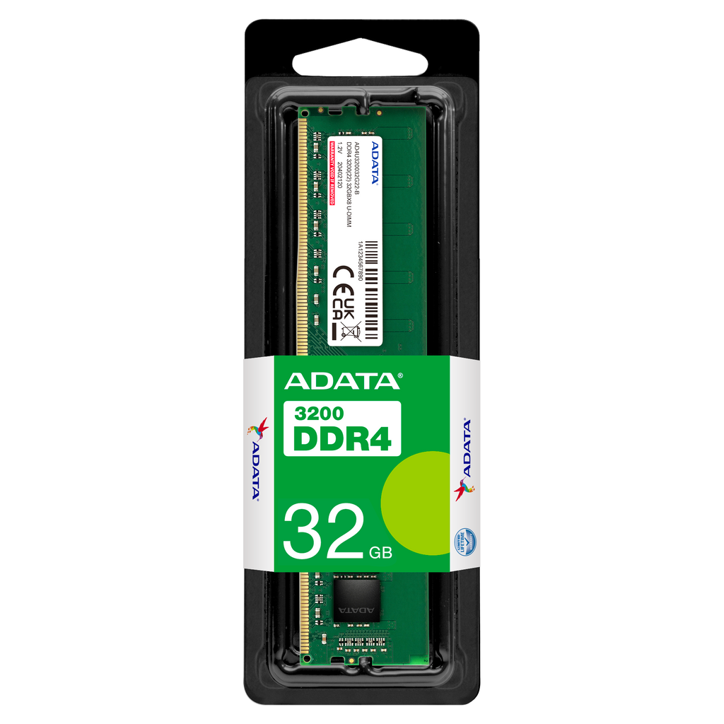 ADATA DDR4 3200 32GB 2枚セット　計64GB pc4 ADATA 32GB Premier AD4U320032G22-SGN DDR4 3200MHz Memory (RM-AD4F32S)