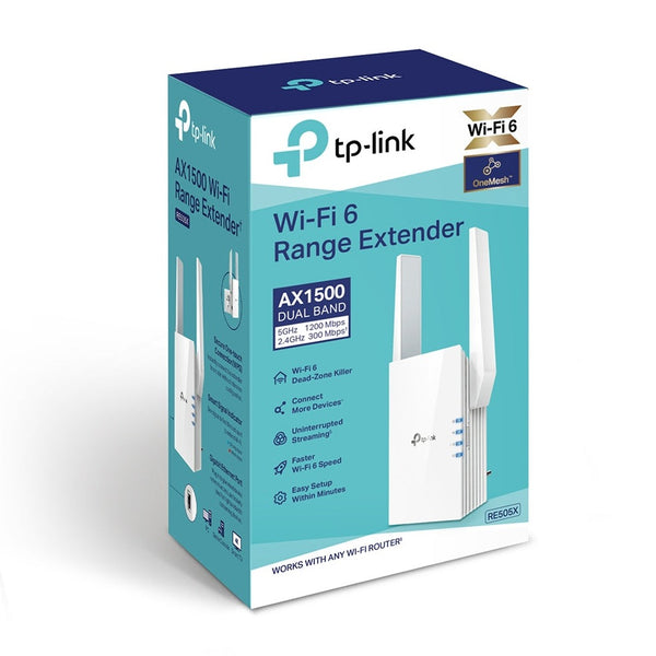 【TP-Link 5月份產品大激賞】TP-Link RE505X AX1500 雙頻 WiFi 6 訊號延伸器