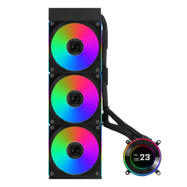 LIAN LI HydroShift II LCD-C 360CL Black 黑色 360mm Liquid CPU Cooler (GHS2LCD36RB)