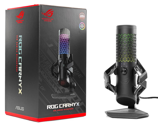 ASUS ROG Carnyx - Black professional-grade gaming RGB condenser microphone 