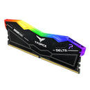 TEAMGROUP 64GB Kit (2x32GB) T-Force Delta RGB D5 Black 黑色 DDR5 6000MHz CL28 Memory FF3D564G6000HC38GDC01 (RM-DR5B64B)