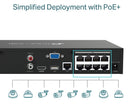 TP-Link Vigi NVR1008H-8MP 8 Channel PoE+ Network Video Recordereo Recorder