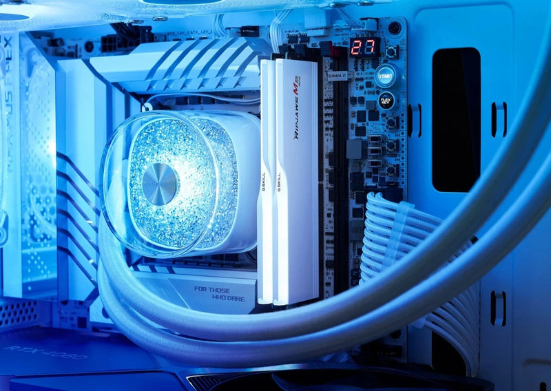 G.SKILL 64GB Kit (2x32GB) Ripjaws M5 RGB White 白色 F5-6000J3040G32GX2-RM5RW DDR5 6000MHz CL30 Memory