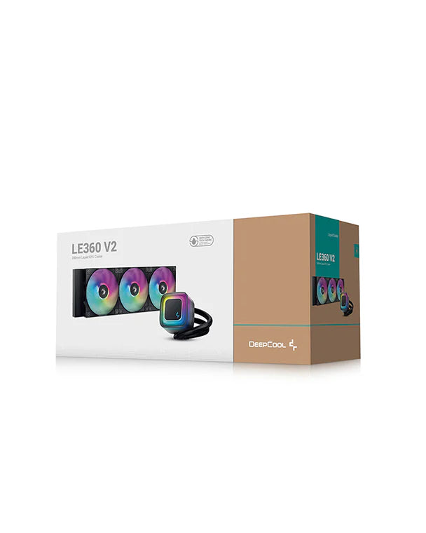 DeepCool LE360 V2 Black 黑色 360mm ARGB Liquid Cooler (TH-DLE3V2)