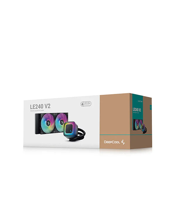 DeepCool LE240 V2 Black 黑色 240mm ARGB Liquid Cooler (TH-DLE2V2)